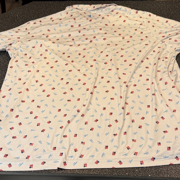 johnnie-O White Polo with American Flags & surf boards - size XXL - Picture 6 of 6